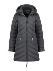 Canadian Peak Płaszcz zimowy "Clarisseak" w kolorze szarym rozmiar: S. Szare płaszcze damskie Canadian Peak, na zimę, s, bez wzorów, z puchu, bez kaptura. Za 336.61 zł.