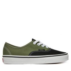 Tenisówki Vans. Zielone trampki damskie Vans, bez wzorów, bez zapięcia. Za 189.99 zł.