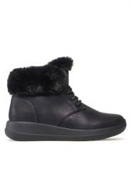 Clara Barson Trzewiki WS6010-02 Czarny. Czarne botki damskie Clara Barson, ze skóry, bez obcasa, na płaskiej podeszwie, bez zapięcia. Za 169.99 zł.