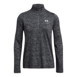 Bluza Under armour model 1384225-001 dla kobiet. Szare bluzy damskie Under Armour, xl, bez wzorów, z materiału, bez kaptura. Za 225.29 zł.
