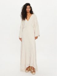 Vero Moda Sukienka letnia Tara 10304254 Écru Loose Fit. Sukienki damskie Vero Moda, bez wzorów, z syntetyku, bez ramiączek. Za 309.99 zł.