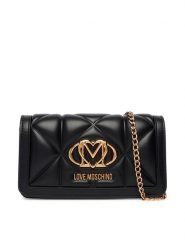 LOVE MOSCHINO Torebka JC5640PP1OLC0000 Czarny. Czarne torebki wieczorowe damskie Love Moschino, bez wzorów, ze skóry, bez dodatków. Za 699.99 zł.