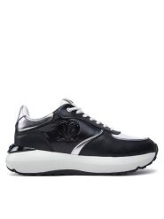 LOVE MOSCHINO Sneakersy JA15455G0LIN100A Czarny. Czarne obuwie sportowe damskie Love Moschino, ze skóry, bez zapięcia. Za 519.99 zł.