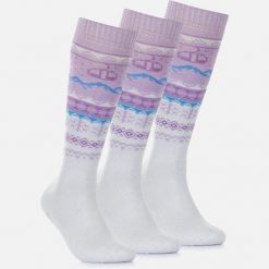 Skarpety Damskie Zimowe Narciarskie Zestaw 3 sztuk SURFANIC Różowe. Białe rękawiczki damskie SURFANIC, bez wzorów. Za 109.99 zł.