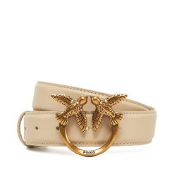 Pasek PINKO. Brązowe paski damskie Pinko, bez wzorów. Za 292.99 zł.