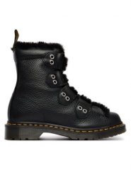 Dr. Martens Trapery 1460 Faux Fur Lined DM31876001 Czarny. Czarne trapery damskie Dr Martens, ze skóry, bez zapięcia. Za 989.99 zł.