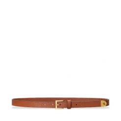 Pasek Damski LAUREN RALPH LAUREN. Brązowe paski damskie Lauren Ralph Lauren, bez wzorów. Za 279.99 zł.