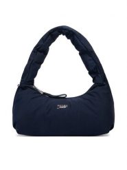 Tommy Jeans Torebka Metal Logo Padded Strap Shoulder Bag AW0AW18583 Granatowy. Niebieskie torebki klasyczne damskie Tommy Jeans, z jeansu, bez dodatków. Za 369.99 zł.