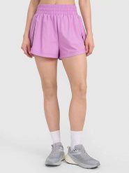 4F Szorty sportowe w kolorze jasnoróżowym rozmiar: S. Różowe spodenki sportowe damskie 4F, s, bez wzorów, z materiału, outdoorowe. Za 97.51 zł.