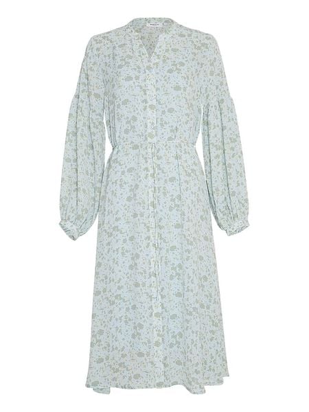 MOSS COPENHAGEN Sukienka "Jasia Rikkelie" w kolorze błękitno-zielonym rozmiar: S. Niebieskie sukienki damskie Moss Copenhagen, bez wzorów, bez ramiączek. Za 122.38 zł.