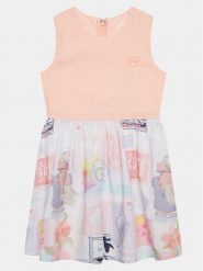 Guess Sukienka codzienna K4GK11 KC7Z0 Pomarańczowy Regular Fit. Brązowe sukienki dziewczęce Guess, z aplikacjami, z syntetyku, bez ramiączek, proste. Za 199.99 zł.