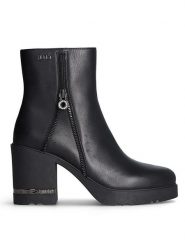 Liu Jo Skórzane botki w kolorze czarnym rozmiar: 37. Czarne botki damskie Liu Jo, eleganckie, bez obcasa, bez zapięcia. Za 346.99 zł.