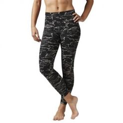 Spodnie treningowe damskie Reebok BK3889. Czarne spodnie sportowe damskie Reebok, s, bez wzorów, z materiału, do biegania. Za 175.00 zł.