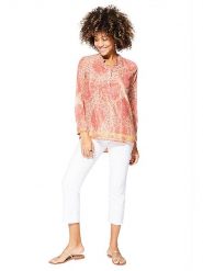 Aller Simplement Bluzka w kolorze jasnoróżowym rozmiar: 38/40. Różowe bluzki damskie Aller Simplement, bez wzorów, z wiskozy, bez kołnierzyka, bez ramiączek. Za 56.99 zł.