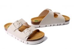 DR. BRINKMANN 700706-81 offwhite, klapki damskie. Brązowe klapki damskie Dr. Brinkmann, bez wzorów, bez obcasa, bez zapięcia. Za 199.43 zł.