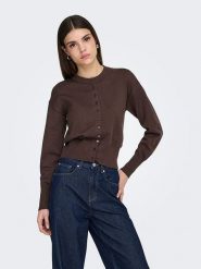ONLY Kardigan w kolorze brązowym rozmiar: XL. Brązowe kardigany damskie Only, xl, bez wzorów. Za 123.45 zł.
