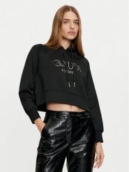 Gaudi Bluza 421BD64010 Czarny Regular Fit. Czarne bluzy damskie Gaudi, l, bez wzorów, z syntetyku, bez kaptura. Za 329.99 zł.
