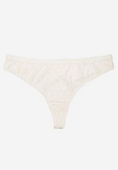 Białe Majtki Stringi w Kwiatowy Wzór Vivioria. Białe komplety bielizny Born2be, bez wzorów. Za 4.99 zł.