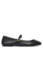 HUGO Baleriny Tylia 50557751 Czarny. Czarne balerinki damskie Hugo, bez wzorów, ze skóry. Za 699.99 zł.