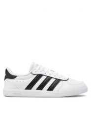 Adidas Sneakersy Breaknet Sleek IH5426 Biały. Białe obuwie sportowe damskie Adidas, ze skóry, bez zapięcia. Za 159.99 zł.