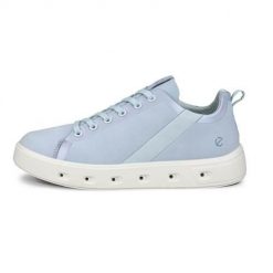 Buty do chodzenia damskie Ecco Sneaker Street 720. Niebieskie obuwie sportowe damskie ECCO, z materiału, bez zapięcia, trekkingowe. Za 706.00 zł.