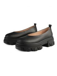 Loft37 Skórzane baleriny "Straight Up" w kolorze czarnym rozmiar: 36. Czarne balerinki damskie loft37, bez wzorów. Za 347.99 zł.