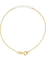 Pearline Złota bransoletka z perłami rozmiar: onesize. Białe bransoletki damskie Pearline, złote. Za 239.99 zł.