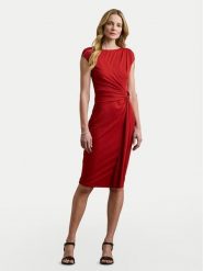 LAUREN RALPH LAUREN Sukienka koktajlowa 200973601002 Czerwony Slim Fit. Czerwone sukienki damskie Lauren Ralph Lauren, bez wzorów, z syntetyku, wizytowe, bez ramiączek. Za 679.99 zł.