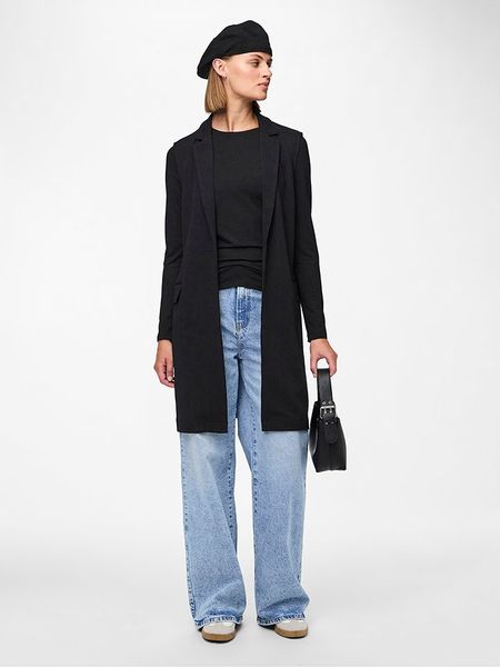 Pieces Kardigan "Jana" w kolorze czarnym rozmiar: S. Czarne kardigany damskie Pieces, s, bez wzorów. Za 56.93 zł.