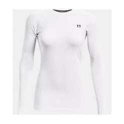 Bluza damska Under Armour ColdGear Authentics Crew. Białe bluzy damskie Under Armour, l, bez wzorów, z materiału, bez kaptura. Za 263.44 zł.