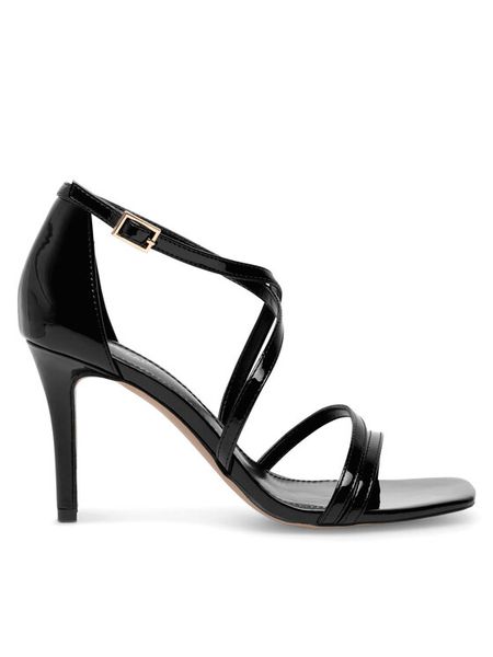 Jenny Fairy Sandały LS5946-01 Czarny. Czarne sandały damskie Jenny Fairy, bez wzorów, z syntetyku, bez obcasa, na szpilce, bez zapięcia. Za 119.99 zł.