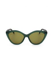 Longchamp Damskie okulary przeciwsłoneczne w kolorze zielonym rozmiar: 56. Zielone okulary przeciwsłoneczne damskie Longchamp. Za 224.95 zł.
