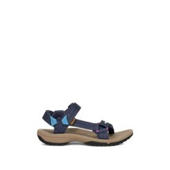 Sandały turystyczne damskie Terra Fi Lite Women. Niebieskie sandały damskie Teva, bez wzorów, bez obcasa, bez zapięcia. Za 335.99 zł.