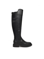 Guess Muszkieterki FLFFYZ ELE11 Czarny. Czarne kozaki damskie Guess, ze skóry, bez obcasa, na płaskiej podeszwie, bez zapięcia. Za 519.99 zł.