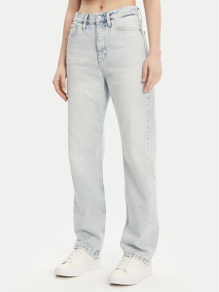 Calvin Klein Jeans Jeansy J20J225132 Niebieski Straight Fit. Niebieskie jeansy damskie Calvin Klein Jeans. Za 274.99 zł.