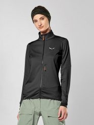 Salewa Kurtka funkcyjna "Sella Crevasse" w kolorze czarnym rozmiar: 36. Czarne kurtki sportowe damskie Salewa, bez wzorów, bez kaptura. Za 379.95 zł.