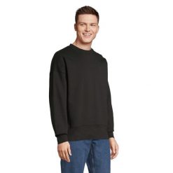 Bluza Z Okrągłym Dekoltem Dla Dorosłych Unisex Authentic. Czarne bluzy damskie SOL'S, l, bez wzorów, z bawełny, z kapturem. Za 212.99 zł.