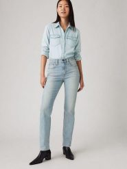 Levi's Dżinsy "724" - Slim fit - w kolorze błękitnym rozmiar: W28/L34. Niebieskie jeansy damskie Levi's, z podwyższonym stanem. Za 299.95 zł.