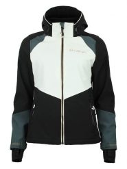 Peak Mountain Kurtka softshellowa "Ametis" w kolorze czarno-białym rozmiar: S. Białe kurtki sportowe damskie Peak Mountain, s, bez wzorów, bez kaptura. Za 231.68 zł.