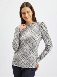 Orsay Sweter w kolorze szaro-kremowym rozmiar: M. Brązowe swetry klasyczne damskie Orsay, m, bez kołnierzyka. Za 48.28 zł.