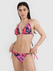 4F Góra od bikini damska - różowa XS. Czerwone bikini 4F, bez wzorów, z elastanu. W wyprzedaży za 39.99 zł.