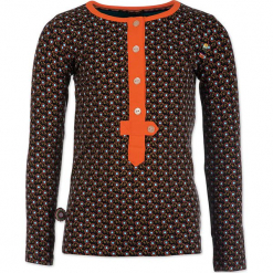 Koszulka "Bloemen" ze wzorem. Brązowe koszulki i t-shirty dziewczęce 4FunkyFlavours Kids, z okrągłym kołnierzem, z długim rękawem. W wyprzedaży za 82.95 zł.