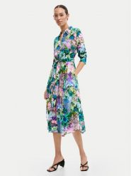 Desigual Sukienka koszulowa Mili 26SWVW13 Kolorowy Regular Fit. Sukienki damskie Desigual, bez wzorów, z wiskozy, bez ramiączek. Za 699.99 zł.