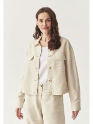 TATUUM Kurtka przejściowa "Mewe" w kolorze kremowym rozmiar: 44. Brązowe kurtki damskie TATUUM, bez wzorów, bez kaptura. Za 199.49 zł.