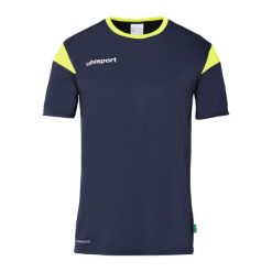 Koszulka Uhlsport Squad 27. Niebieskie bluzki damskie Uhlsport, bez wzorów, z dżerseju, sportowe, bez kołnierzyka, bez ramiączek. Za 122.50 zł.