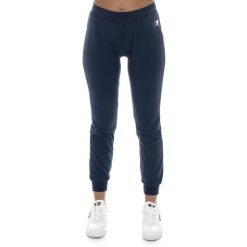 Bluza lekki z bawełna z kieszenie na co dzień. Niebieskie bluzy damskie LEONE 1947 APPAREL, bez wzorów, z bawełny. W wyprzedaży za 89.72 zł.