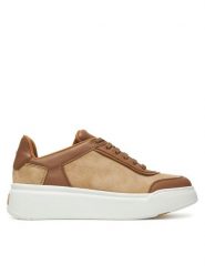 Max Mara Sneakersy Maxi 2524766071650 Brązowy. Brązowe obuwie sportowe damskie Max Mara, ze skóry, bez zapięcia. Za 2,199.00 zł.
