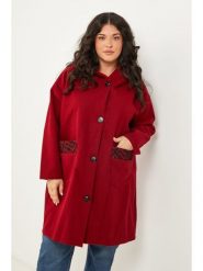 Curvy Lady Kurtka przejściowa w kolorze czerwonym rozmiar: 44/46. Czerwone kurtki damskie Curvy Lady, bez wzorów, bez kaptura. Za 140.20 zł.