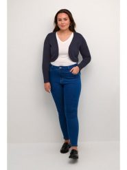 KAFFE curve Bolerko w kolorze granatowym rozmiar: M. Niebieskie swetry klasyczne damskie KAFFE curve, m, bez kołnierzyka. Za 104.99 zł.