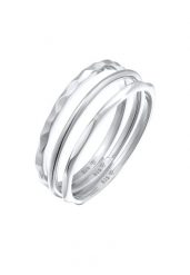 Elli Damski Basic Stacking zestaw 3 częściowy w srebrze 925 Sterling Silver Pierścionki 1 ct. Szare pierścionki damskie Elli, srebrne. Za 283.89 zł.